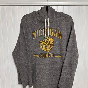 Gray Michigan Hoodie